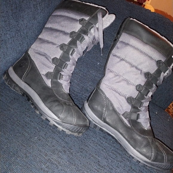 Timberland Womens Tall Boot MT Hayes Black  GUC size 10. - Picture 2 of 10